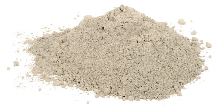 Pile of Cement Isolated on White Background